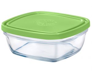 DURALEX Saladier Verre - Couvercle Vert - 14 cm