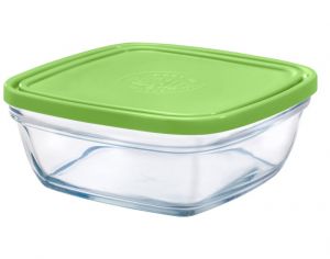 DURALEX Saladier Verre - Couvercle Vert - 17 cm