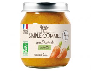 SIMPLE COMME Petits Pots de L�gumes - 125g - D�s 4 Mois Carotte