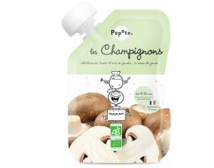 POPOTE Gourde Champignons Bio - 120 g - Ds 4/6 mois