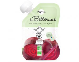 POPOTE Gourde Betterave Bio - 120 g - Ds 4/6 mois