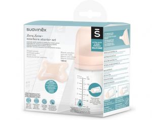 SUAVINEX Coffret Zero-Zero Biberon 180 ml + Sucette 0-2 mois