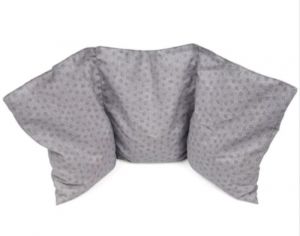 GRUNSPECHT Coussin Gris Chauffant en Noyaux de Cerise - 43 x 20 cm