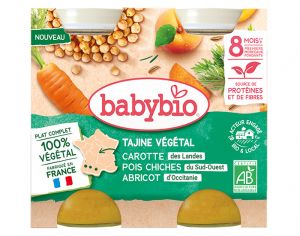 BABYBIO Petits Pots Menu Vgtal - 2 x 200 g - Ds 6  8 mois