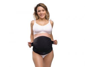 CARRIWELL Ceinture de Grossesse Ventrale Ajustable - Noir