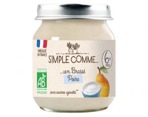 SIMPLE COMME Petits Pots Brasss - Ds 6 mois - 125 g Poire