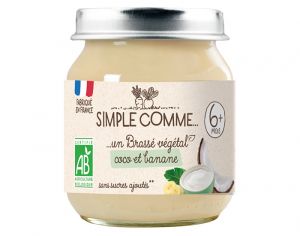 SIMPLE COMME Petits Pots Brasss - Ds 6 mois - 125 g Coco Banane