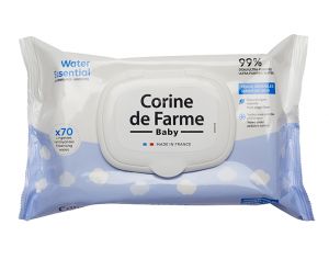 CORINE DE FARME BABY Lingettes Water Essential - 70 Lingettes
