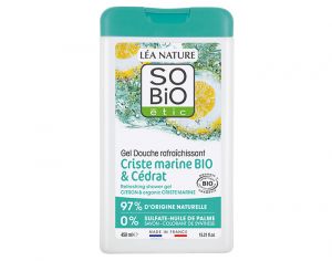 SO'BIO ETIC Gel Douche Rafraichissant - Criste Marine et Cdrat - 450 ml
