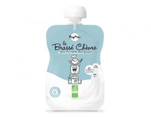 POPOTE Gourde Brass Chvre Nature - 100 g - Ds 6 mois