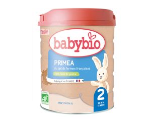 BABYBIO Lait de Suite 2 Primea - De 6  12 mois - 800g - NOUVELLE FORMULE