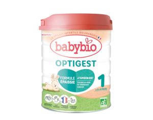 BABYBIO Lait pour Nourrisson 1 Optigest - Formule paissie  l'Amidon - De 0  6 mois - 800g