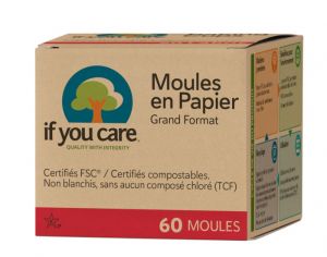 IF YOU CARE Moule de Cuisine en Papier - Non-blanchi - Sans chlore